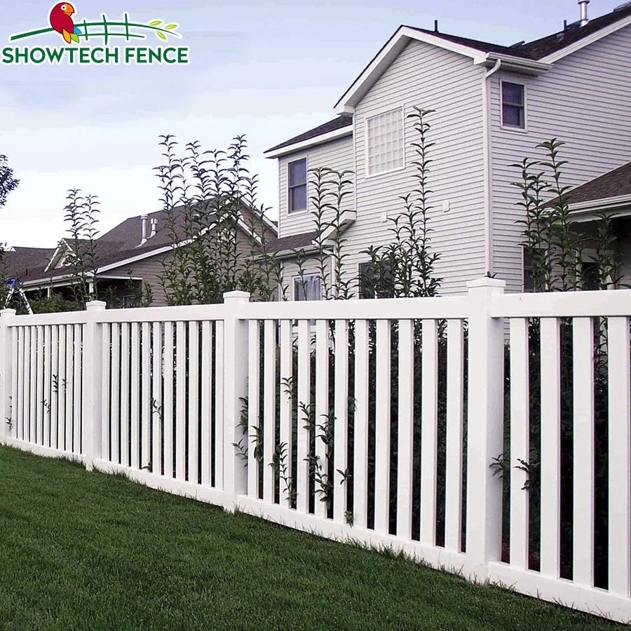 PVC Vinyl Fence Closed Picket Fence UV Authentication Easy Assembled