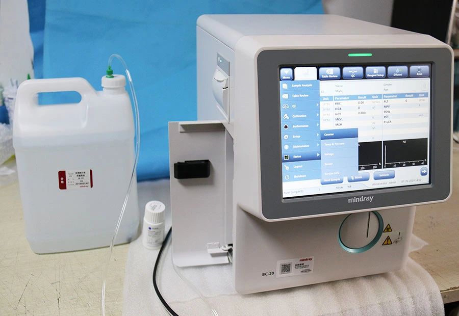 Bc-20 Mindray 3 Diff Auto Hematology Analyzer Bc20 Bc-20s Cbc Wbc Blood Analyzer for Hospital