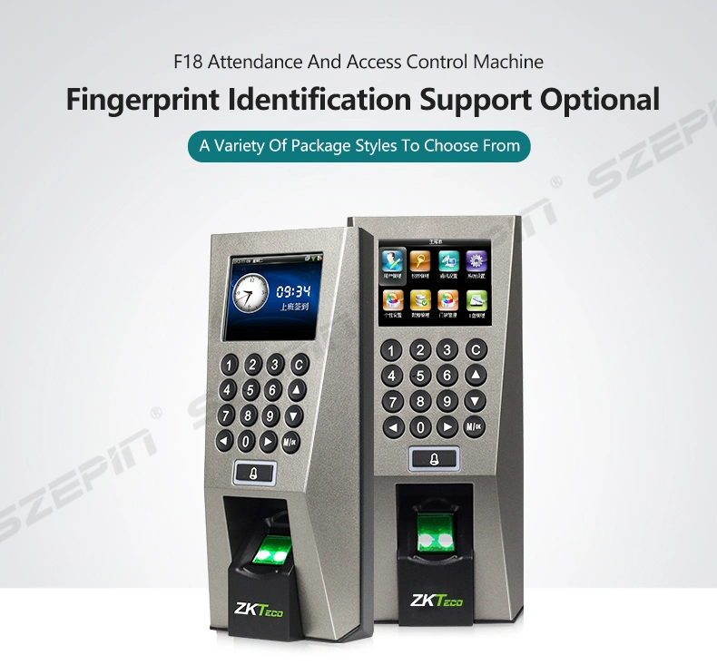 Biometric Fingerprint Time Attendance Device with TCP/IP with RFID Card Reader