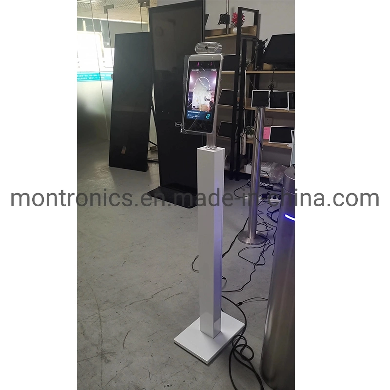 10 Inch IPS LCD Screen Facial Recognition Device Support Temperature Sensor Recognition Access Control