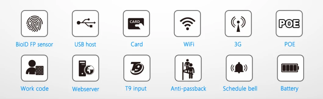 Wireless 3G Function Time Attendance and Access Control Device