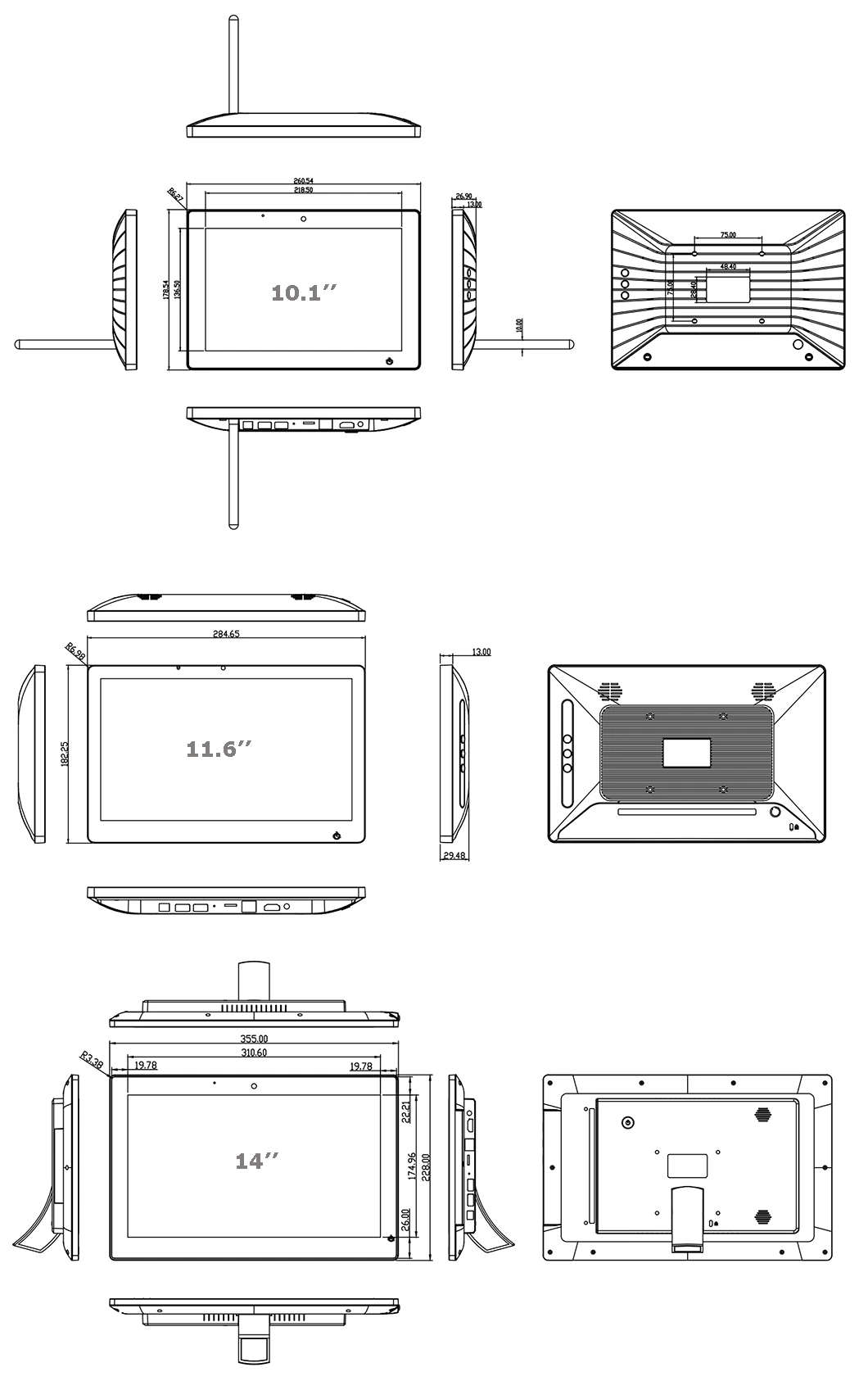 Widely Used Professional 10.1/24 Inch Rk3288 RJ45 WiFi Android 8.1 Customer Service Capacitive Touch Screen Poe Without Camera Qr Code Digital Signage