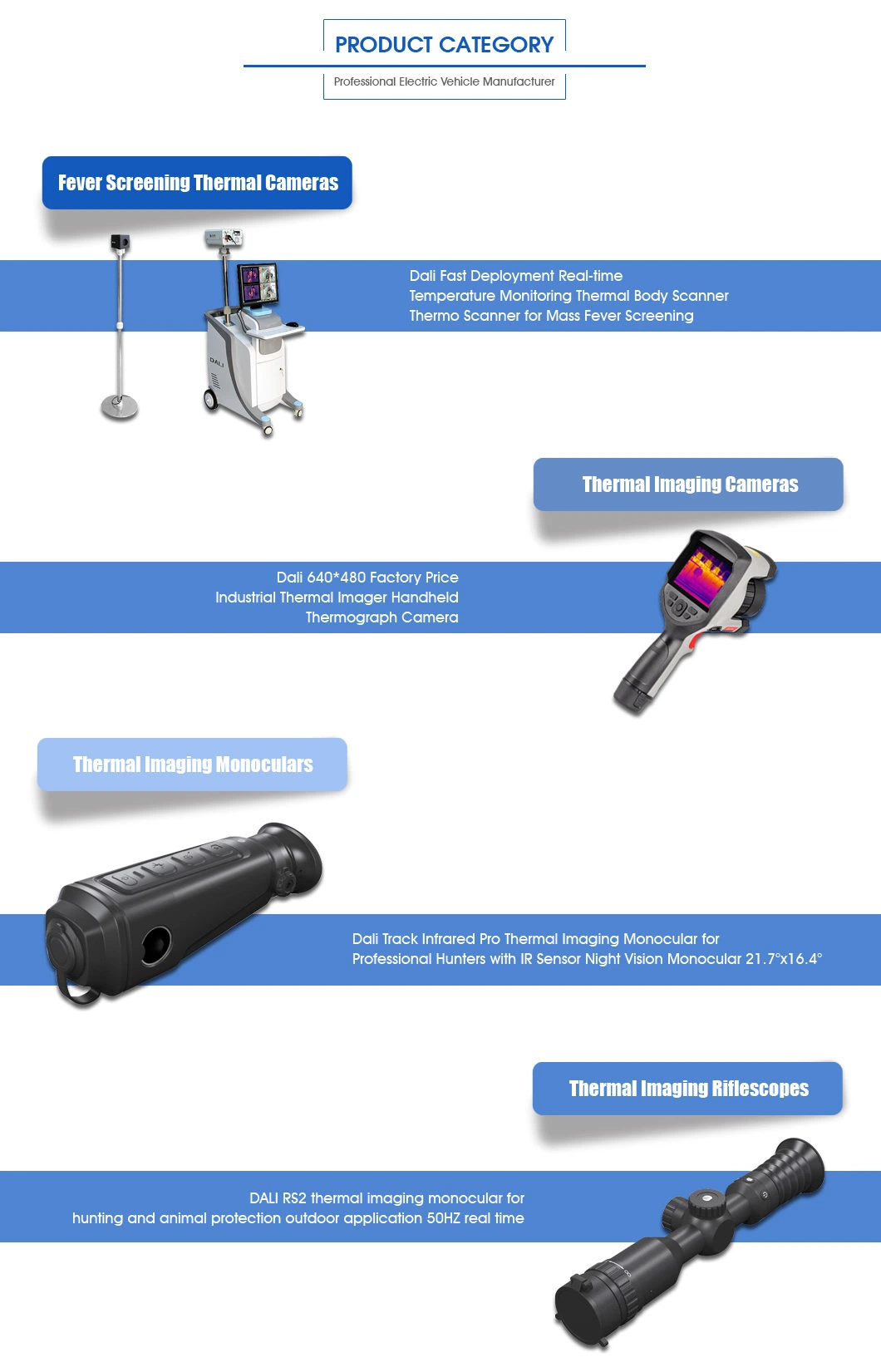 Dali Portable Thermal Imaging Camera Industrial Temperature Measuring Device