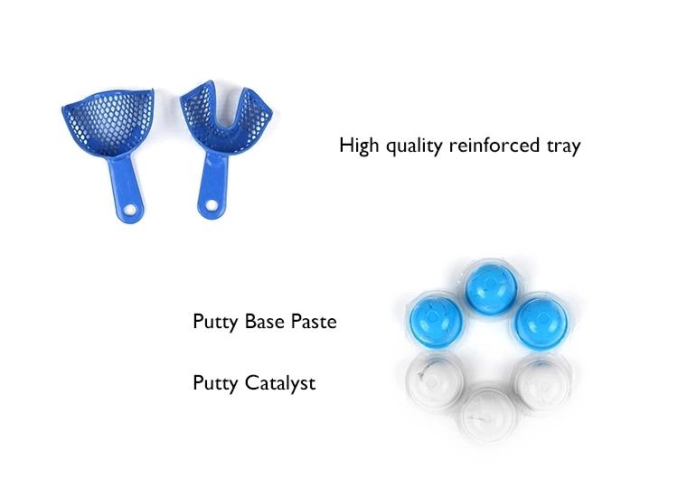 Silicon Impression Hand Mix Putty/Catalyst/Mouth Tray Custom for Denture Impression Kits