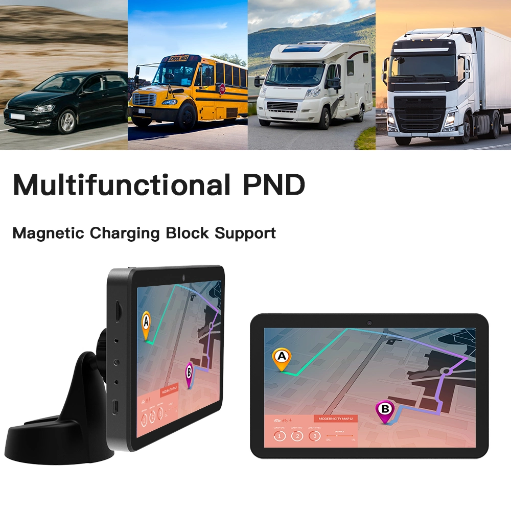 7inch FHD Android GPS Navigating Car Pnd ODM Screen Touch Android 8 Inches Portable Multimedia Navigator 1080P GPS Navigation