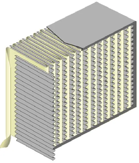 F8 Extruded Aluminum 610X610X292 Separator Ashrae Filter for General Ventilation System