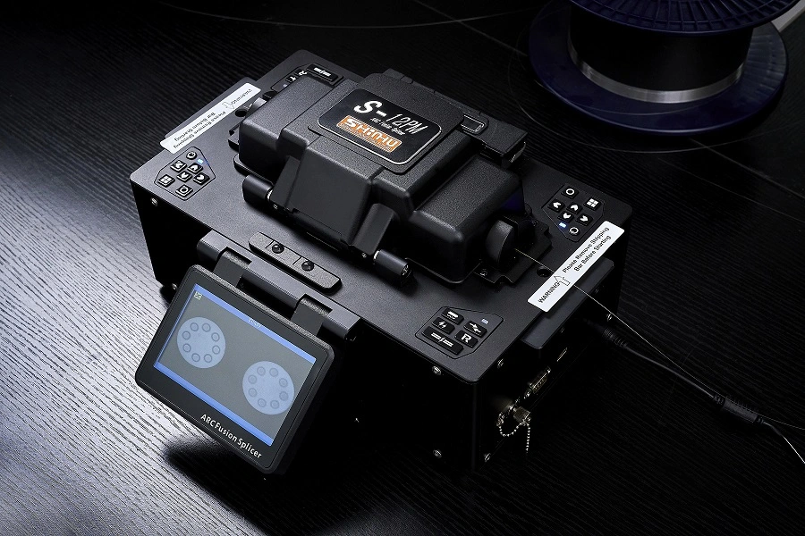 Fully Automatic dual Fiber End Face Imaging Patent S-12 Polarization Maintaining Fiber Fusion Splicer for Optical Fiber