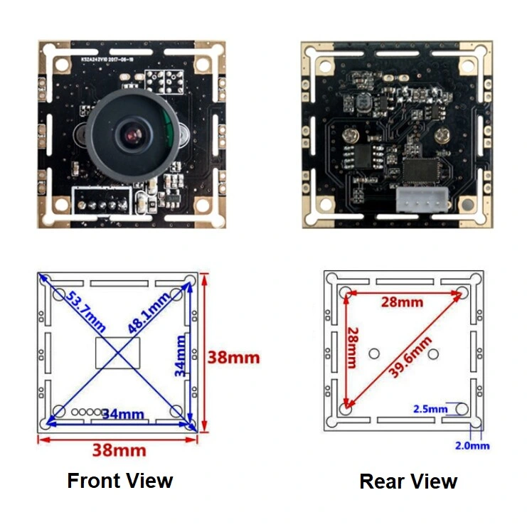 2MP WDR Wide Dynamic Face Recognition USB Camera Module Applied for Android Smart Terminal Access Control