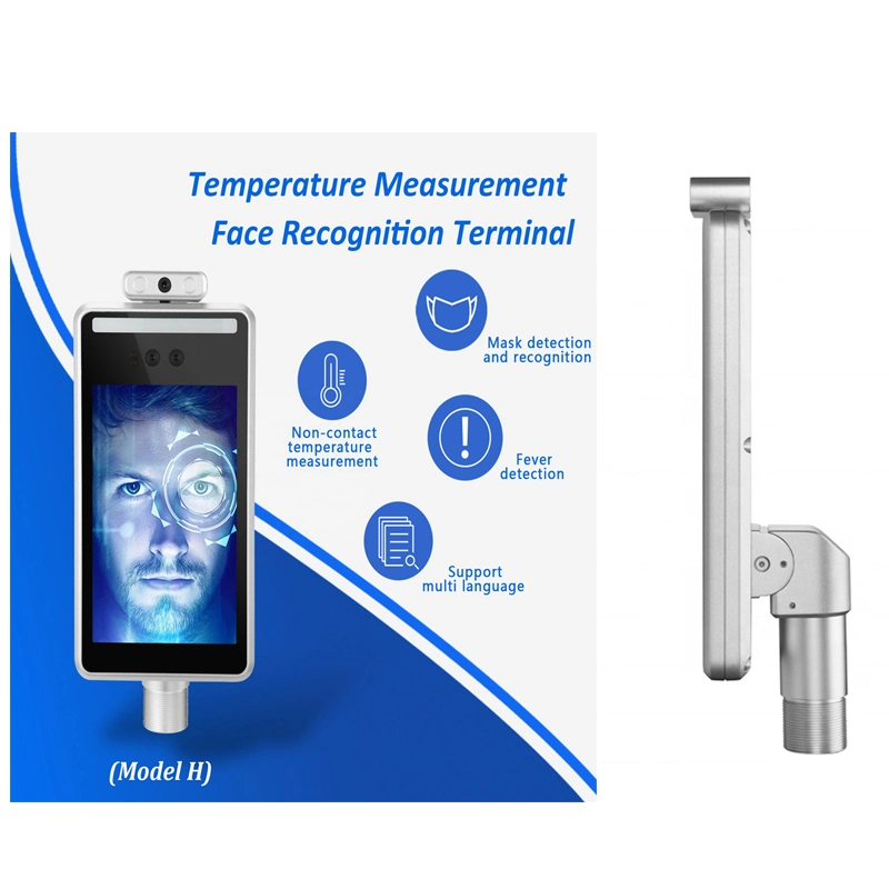 8 Inch LCD Face Recognition Device Thermometer Body Temperature Detection Terminal