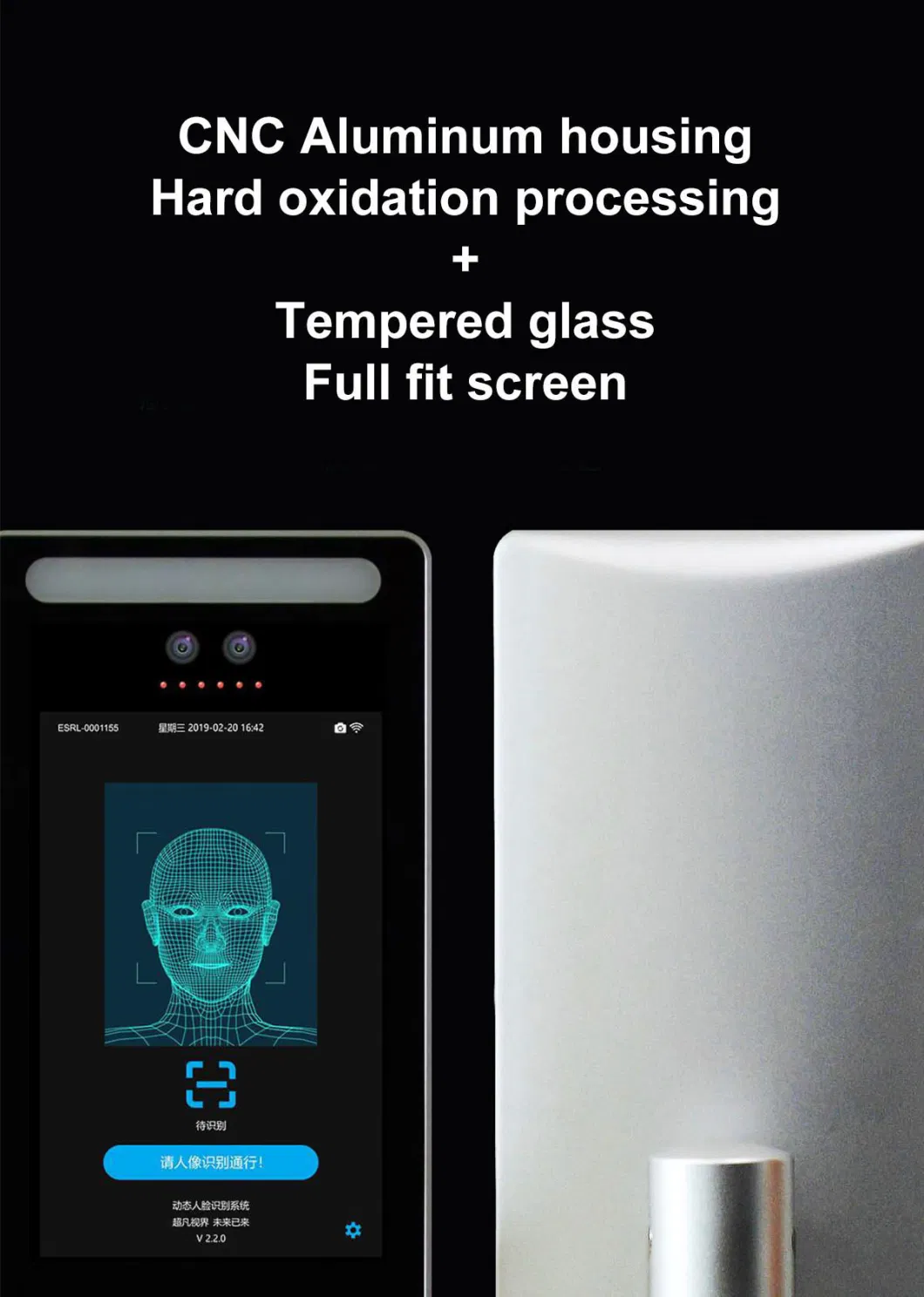 8 Inch Face Temperature Measurement Face Recognition Camera Face Recognize Terminal