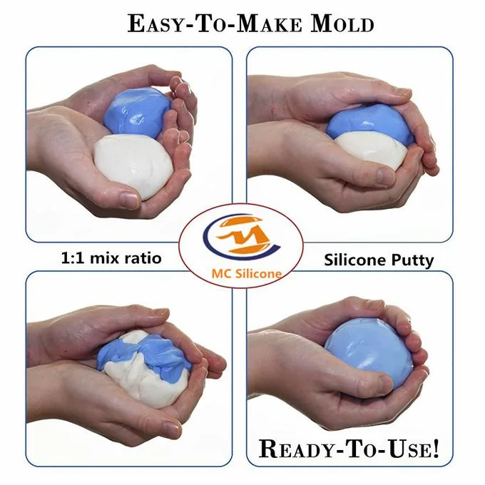 Fast Cure Silicone Putty for Resin Crafts Molds Making Kneading Silicone Impression Putty