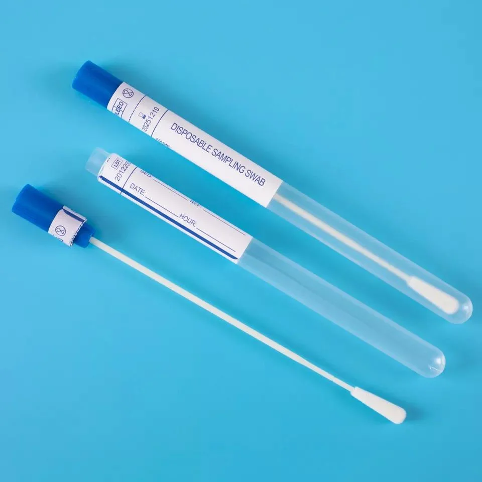 Flocked Swab Factory Eo Sterile PP Handle Flocked Nasopharyngeal Swabs Rapid Test Swabs with Dry PP Tubes