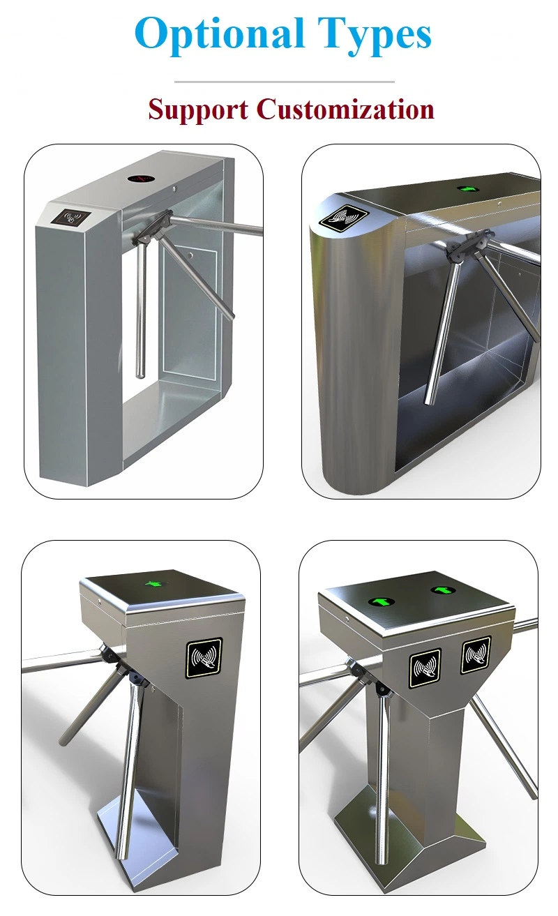 Biometric Face Recognition Half Height Tripod Turnstile for Access Control