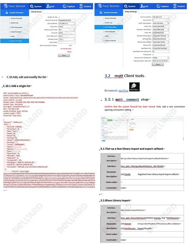 Access Control Attendance Body Wrist Temperature Detection Measuring Living Face Recognition Terminal