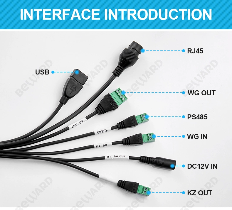 ODM Custom Smart Security Facial Device Biometric Face Recognition Terminal for Wing Gate in Cbd Attendance Machine SIM Card