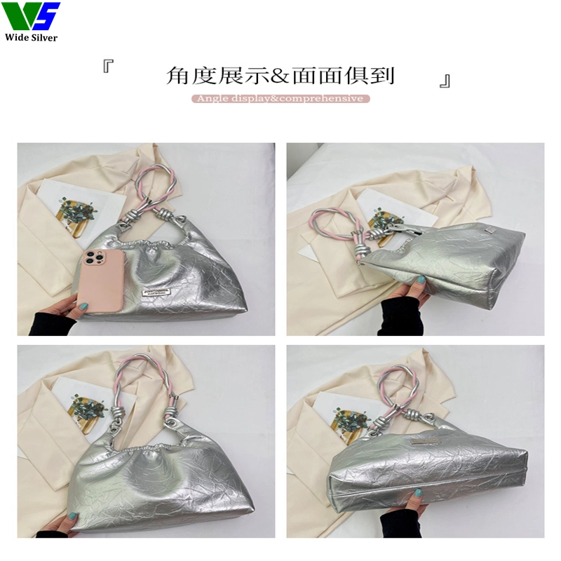 Wide Silver Clearance Sac a Main Femm a Bas Prix Tendance 2023