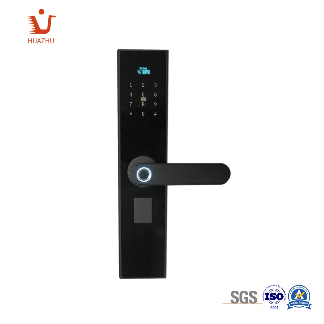 One Hand Smart Intelligent Lock IC Card Password Fingerprint Mechanical LED Screen