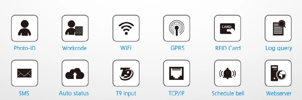 WiFi 4G Biometric Fingerprint Time Attendance Terminal with Cloud Server Software