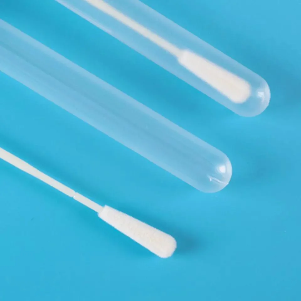 Flocked Swab Factory Eo Sterile PP Handle Flocked Nasopharyngeal Swabs Rapid Test Swabs with Dry PP Tubes