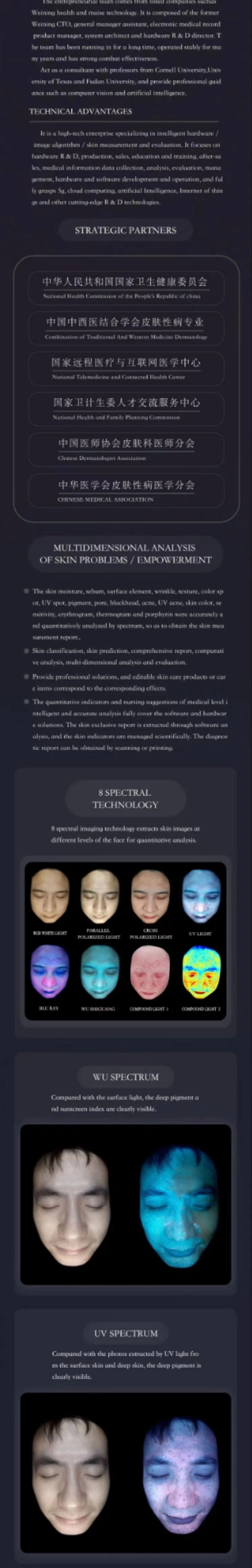 3D Facial Skin Scanner Diagnostic Analyzer Skin Digital Detection Machine Portable Face Skin Analyzer for Beauty Salon