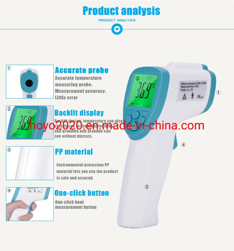 Infrared Thermometer China Body Temperature Measurement Instrument