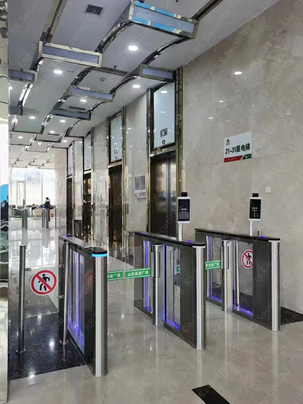 Additional Lane Gym Entrance Face Identify Speedlane Gates Factory DC Bruless Slim Turnstile