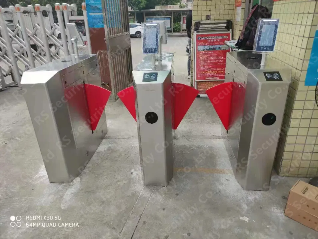 High Druable Metro Hall Flap Turnstiles Three-Roller Brake Face Identify Wing Barriers Gates LED Indicator