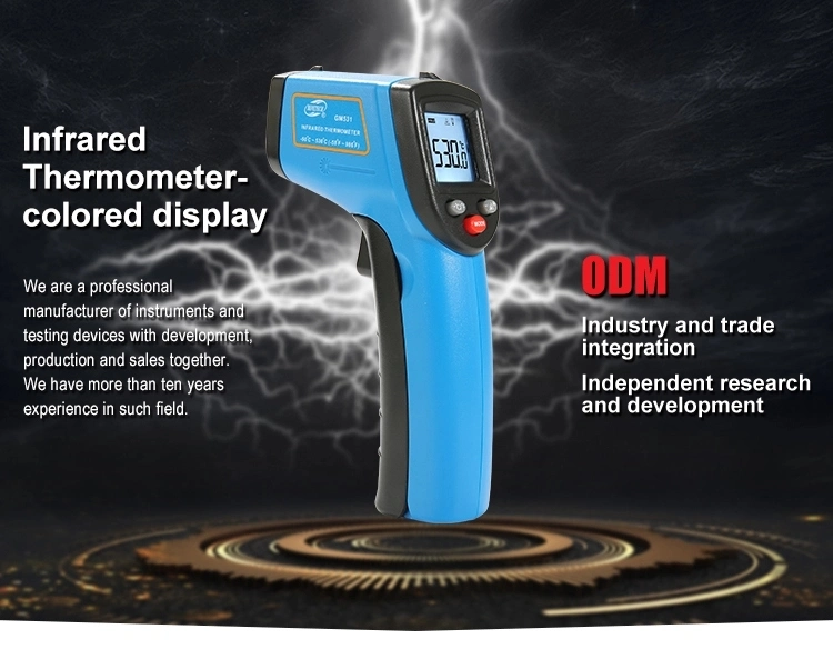 Hand-Held Infrared Thermometer Industrial Temperature Measuring Instrument-50&ordm; C~530&ordm; C GM531 with Self-Calibration Function