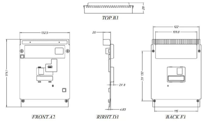 Face Recognition Temperature Measurement Device Attendance Machine