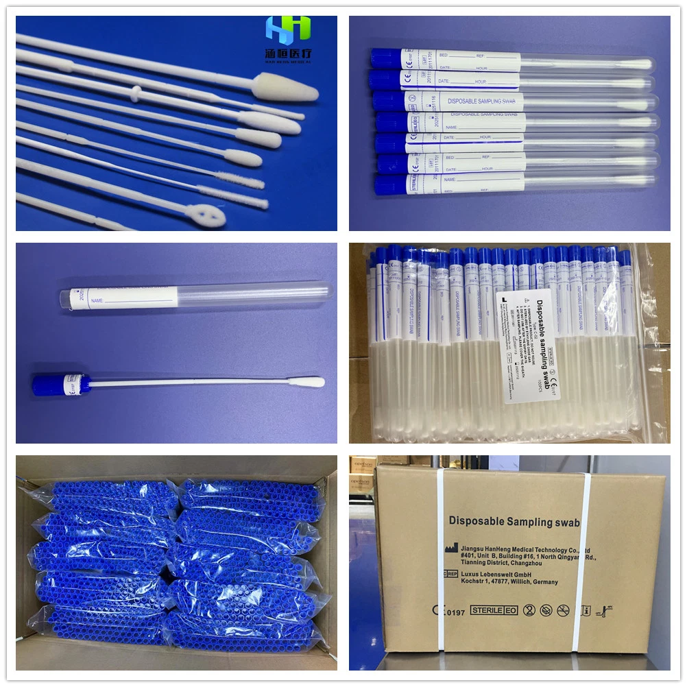 Eo Sterile Stick Virus Nasal Test Swabs with PP Tubes