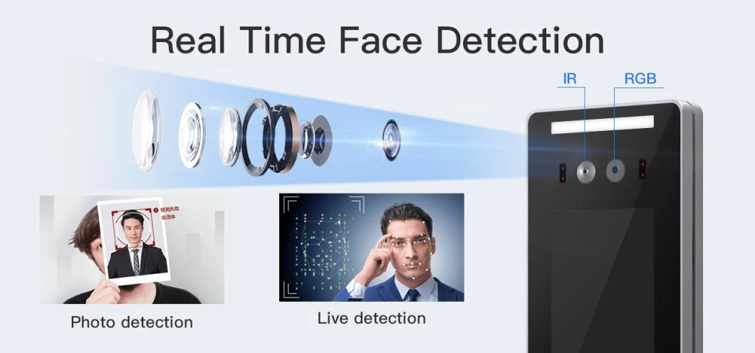 Manufacturer Liveness Detection Face Recognition Time Attendance and Access Control