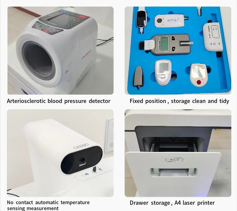 Hospital Health Kiosk Telemedicine Kiosk Station Diagnostic Health