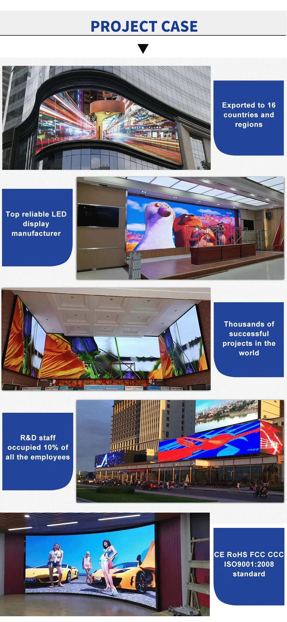 P2.6 P2.9 3840Hz High Refresh Rate Rental LED Video Wall