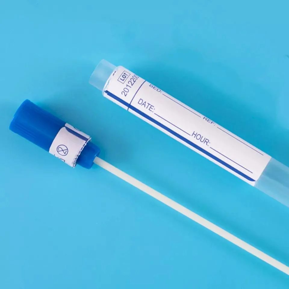 Flocked Swab Factory Eo Sterile PP Handle Flocked Nasopharyngeal Swabs Rapid Test Swabs with Dry PP Tubes