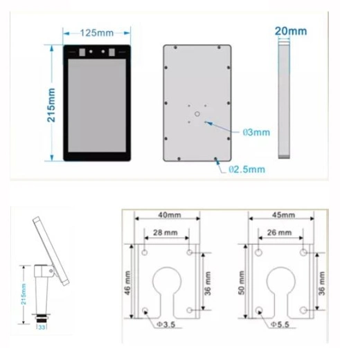 Facial Recognition System with 8&prime;&prime; LCD Display Supports Face Database