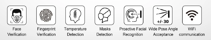 Facial and Palm Verification Biometric Fingerprint Time Attendance Time Clock