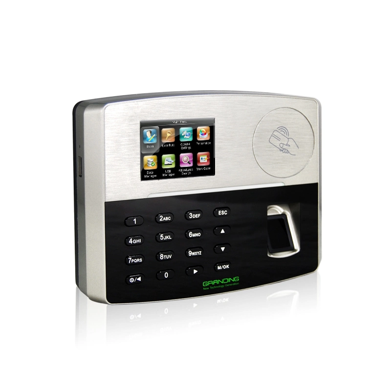 RFID Card Time Attendance Device with Fingerprint Reader and Back up Li Battery