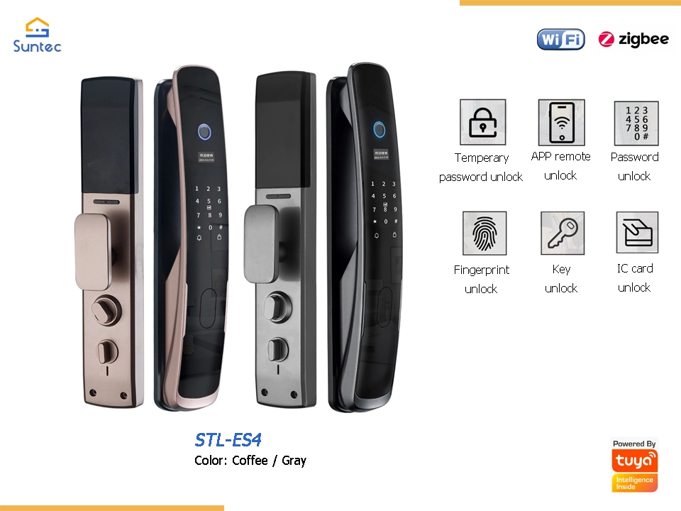 3D Face Recognition Fingerprint Waterproof Door Lock Smart Home Lock Door Tuya