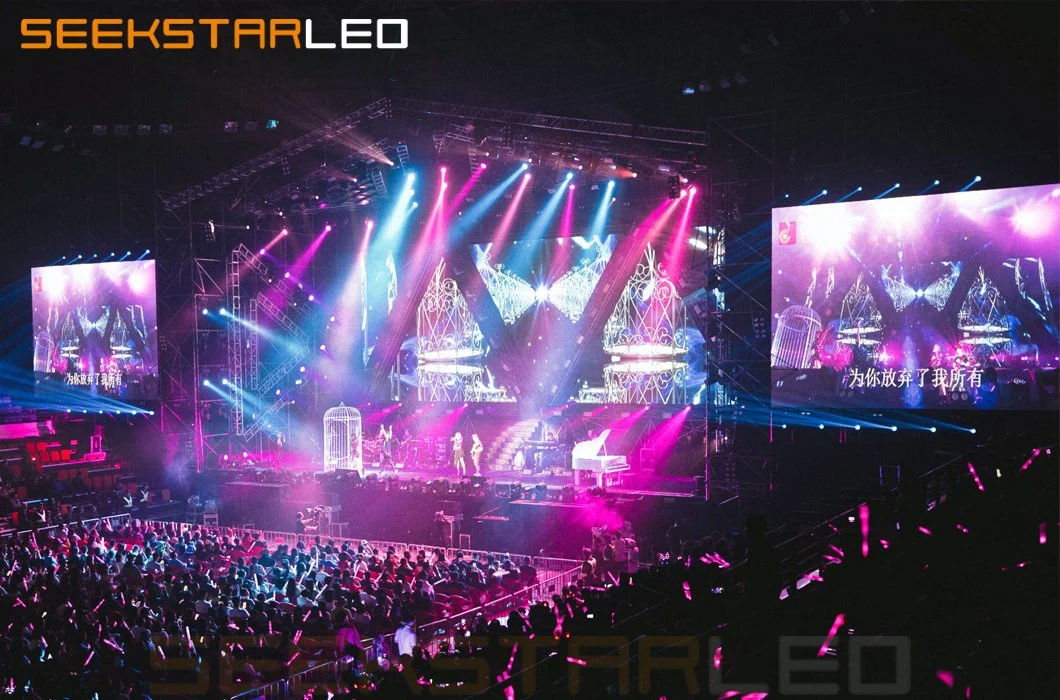 Customized RGB Portable Stage Rental Slim Backdrop Video Wall Hanging LED Display Billboards Panel for Concerts