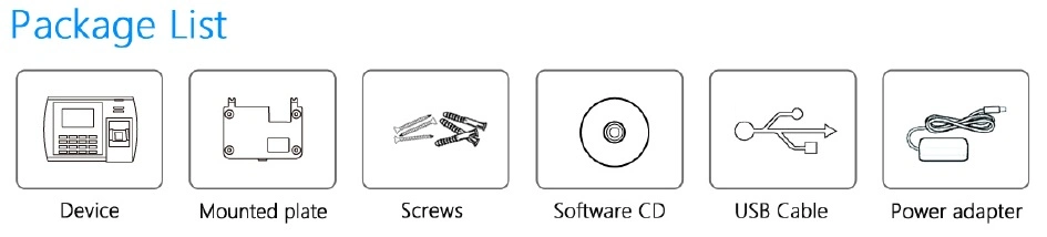 Fingerprint and RFID Card Time Attendance Device with TCP/IP