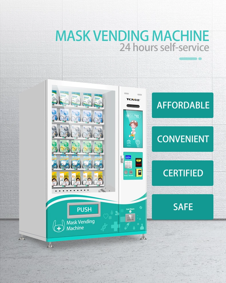 Tcn 24 Hours Self-Service Skin Care Face Mask Surgical Mask Vending Machine