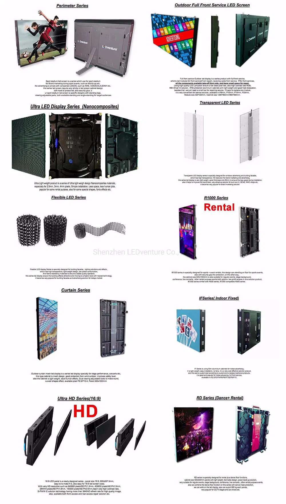 S-PWM Driver IC P2.9 Indoor Rental LED Display on Front Building