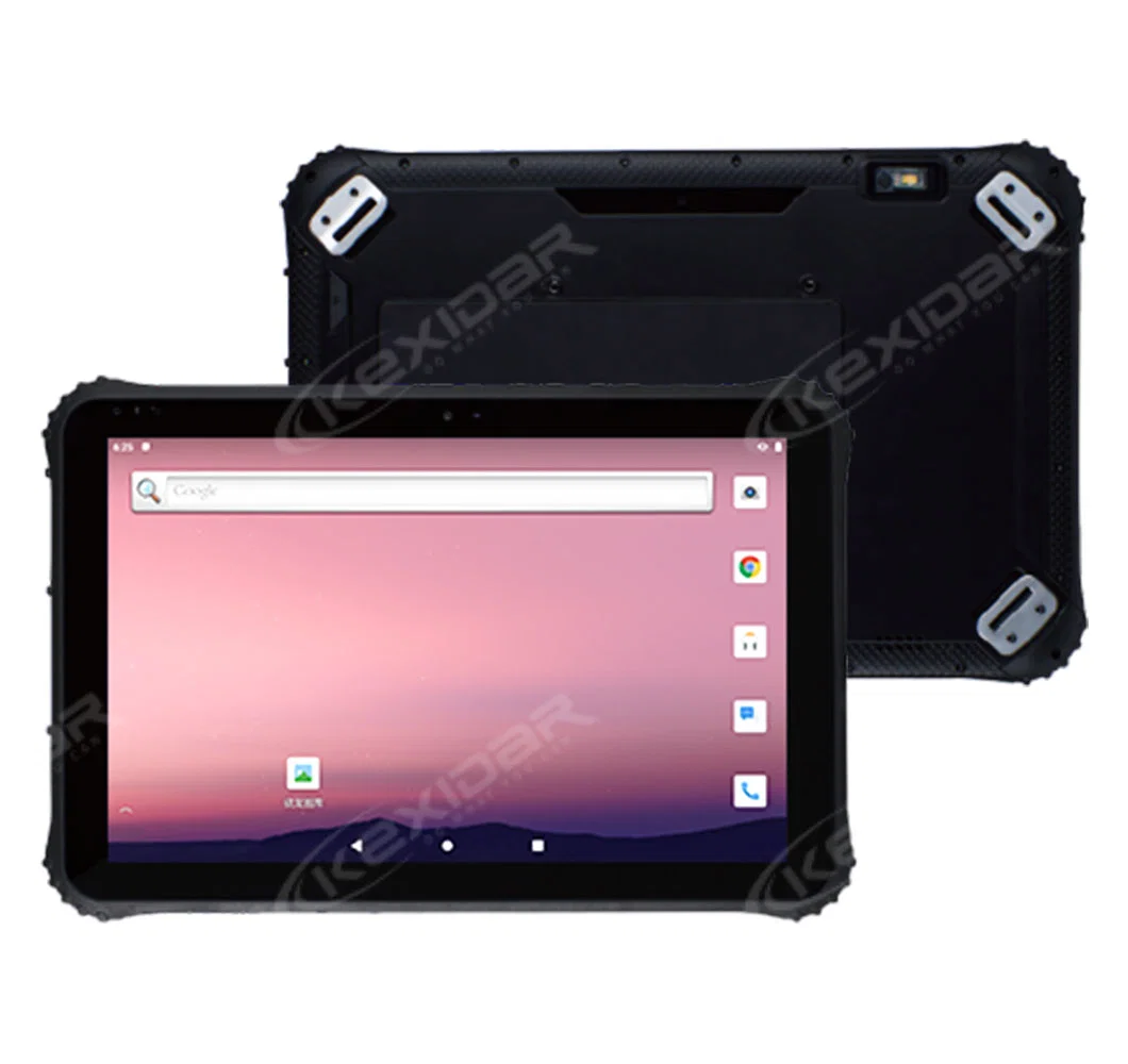 Handheld 12 Inch Tri-Proof Rugged Water-Proof 4G Android Tablets with Octa-Core CPU Qualcomm, Fingerprint, NFC, GPS, 4GB+64GB