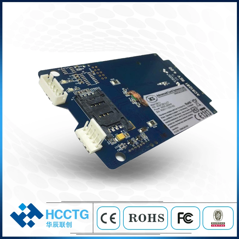 Contactless 13.56MHz ISO14443 RS232 Serial Interface NFC RFID Smart Card Reader Module with Sam Slot (ACM1281S-C7)