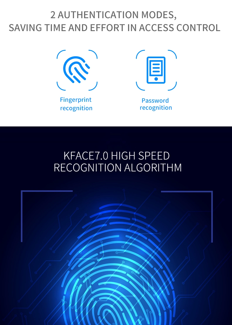 High Security Enterprise Fingerprint Time Attendance Machine