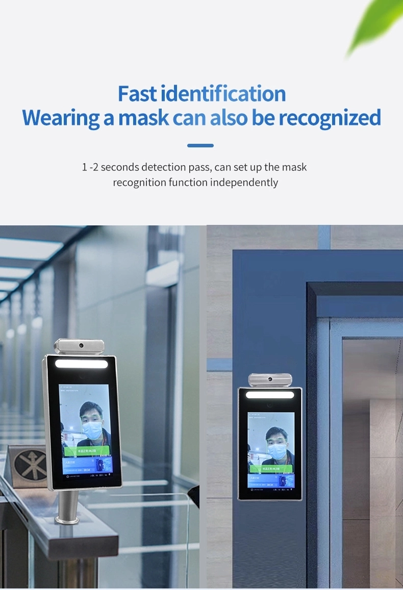 Access Control Infrared Bidirectional Facial Recognition Scanner Automatic Gate Swing Turnstile