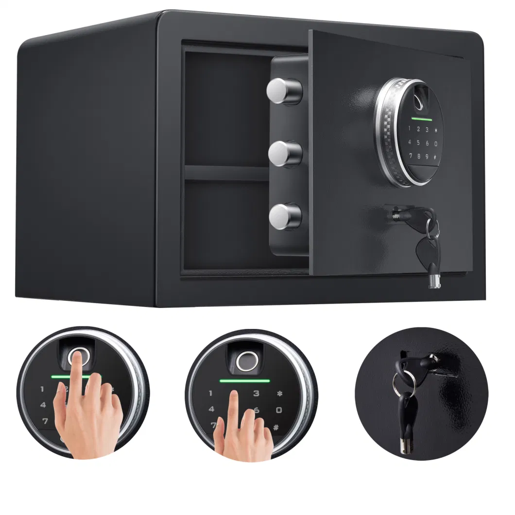 Biometric Fingerprint Digital LED Display Valuable Storage Home Safe