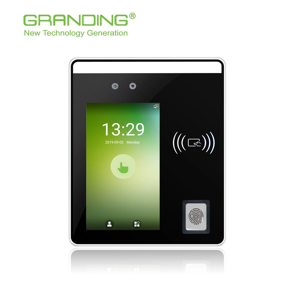 5 Inch Touch Screen Facial Recognition Terminal with Fingerprint Reader