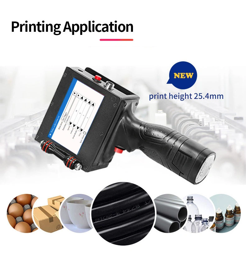 WiFi Connection Qr Code Printer Handheld Inkjet Printer