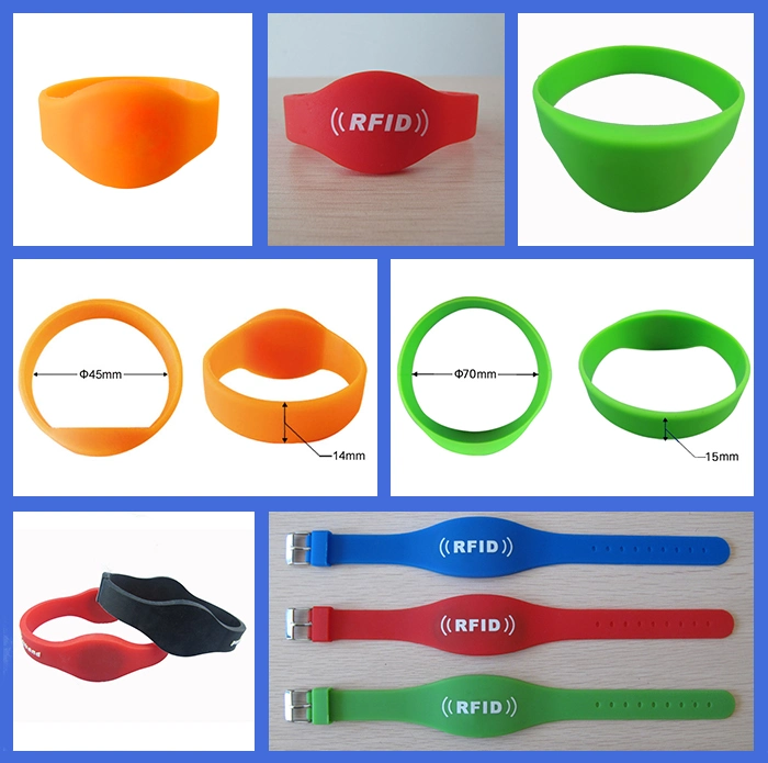 Read-Write RFID 125kHz Silicone RFID Wristband for EDC Festival